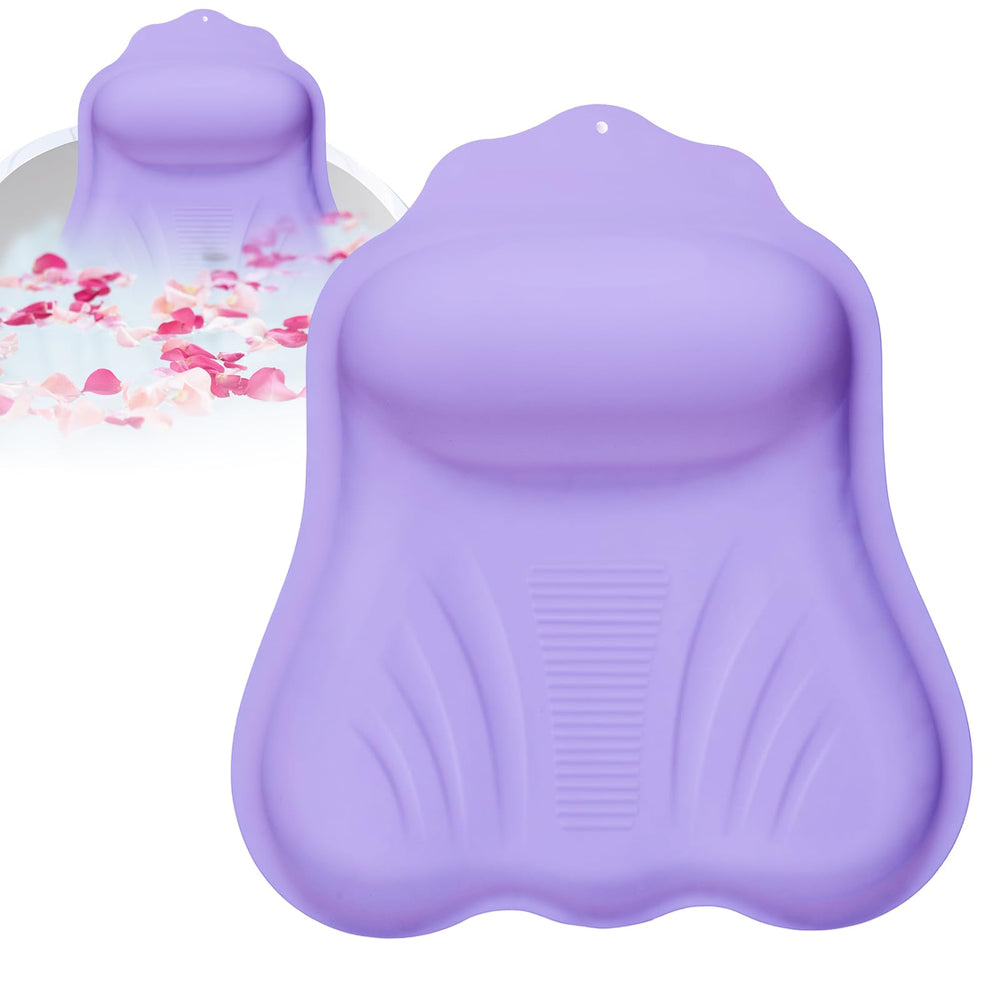 Jalopink luxury bath pillow with 4D cushion supports head and neck for comfort