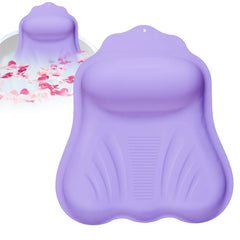 Jalopink luxury bath pillow with 4D cushion supports head and neck for comfort