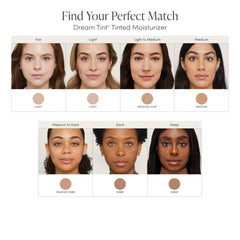 jane iredale Dream Tint swatch on skin shows natural coverage and glow
