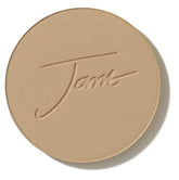 Jane Iredale PurePressed Base Latte refill compact closed, showcasing portable SPF makeup.