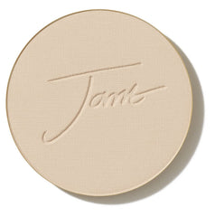 Jane Iredale PurePressed Base Refill packaging, refillable and travel-friendly.