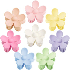 JANFUN clips de flor 8 piezas frente: sujeción duradera sin resbalón
