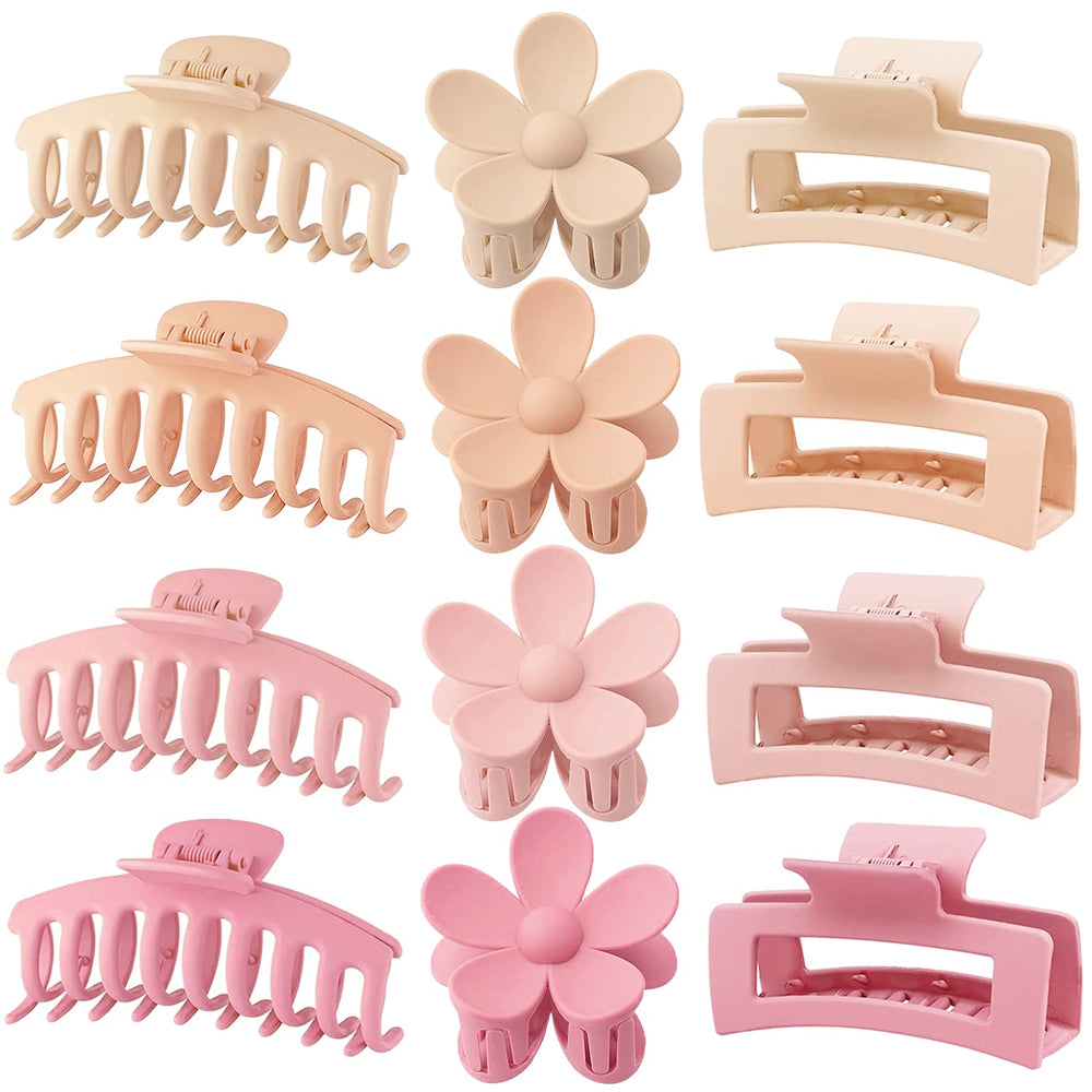 Ganchos florales JANFUN para cabello, ideal para peinados duraderos en rosa