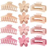 Ganchos florales JANFUN para cabello, ideal para peinados duraderos en rosa