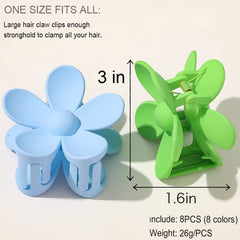 JANFUN pinza de pelo con flor mate, ideal para peinados elegantes