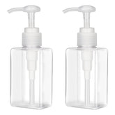 Jansburg 150ml pump bottle pack front view with clear, refillable dispensers.