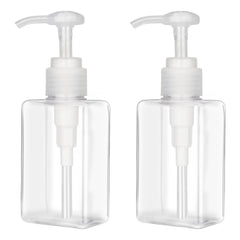Jansburg 150ml pump bottle pack front view with clear, refillable dispensers.