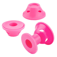 JANYUN pink magic hair rollers small close-up emphasizes compact curlers