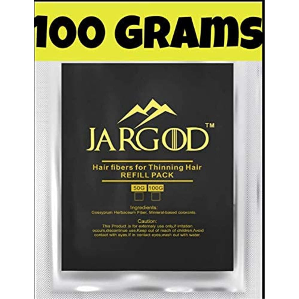 JARGOD fibras capilares; recarga de botella para cobertura rápida en cabello negro