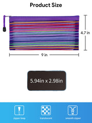 Jarlink mesh pouch zipper detail highlights durable closure for daily use.