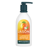 JASON botella de jabón corporal albaricoque y té blanco, limpieza suave para la piel