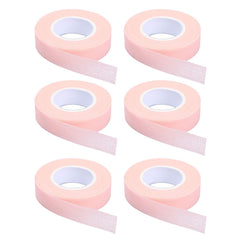 JASSINS pink eyelash tape 6-rolls for precise lash extensions.