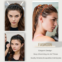 Close-up of JASSINS tooth design with eight hairpins for versatile styling.