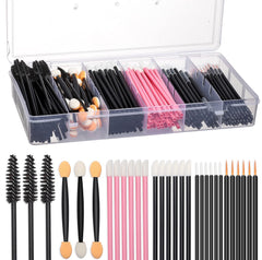 JASSINS disposable makeup tool kit with organizer box for travel convenience.