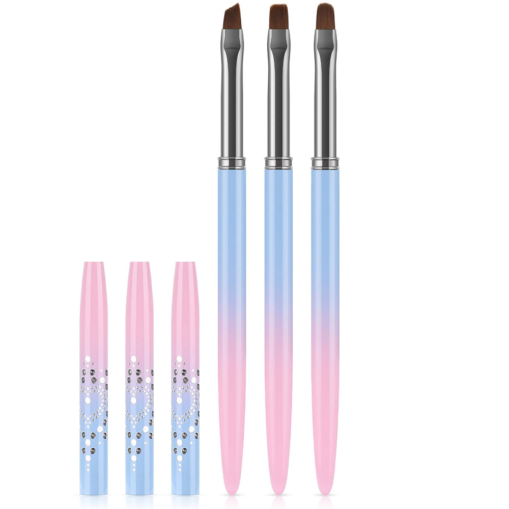 JASSINS Nail Art Clean Up Flat Brush for precise cuticle cleanup