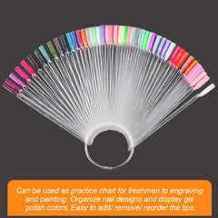 JASSINS nail art practice tips ideal for testing polish, UV gel, or acrylics.