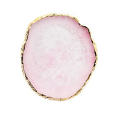 JASSINS resin nail art palette with pink edge for precise color mixing