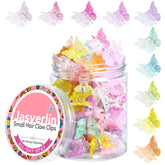 JASVERLIN Clips mariposa con brillo y gradiente para peinados con destellos.