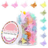 Clips mariposa JASVERLIN para pelo con brillo y sujeción suave.