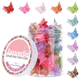 Pinza mariposa mini de JASVERLIN con brillo amarillo para peinados diarios.