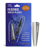 Jatai Feather switch-blade 50/55 front view showing durable stainless steel blades