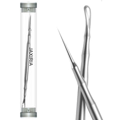 Jaxiria pointed blackhead removal tool front view for precise extraction.