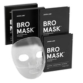 JAXON LANE BRO MASK hydrogel top-half applied for targeted beard-area moisture
