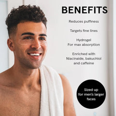 JAXON LANE hydrogel eye pads deliver instant hydration and firming without irritation.
