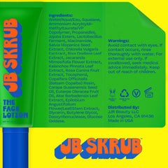 Textura ligera de JB SKRUB para absorción rápida.