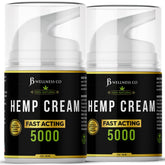 JB Wellness Co hemp cream 4oz jar showing soothing non-greasy hydration