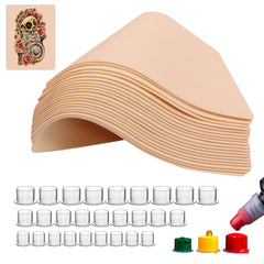 Jconly kit de práctica de tatuaje con piel falsa para perfeccionar líneas y sombreado