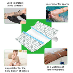 Jconly tattoo bandage 4-inch roll being applied for even coverage