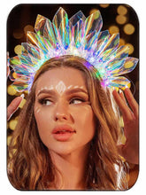 JEAIRTS corona luminosa diadema para fiestas y eventos brillantes
