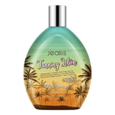 Jeallis Extreme Dark Tanning Lotion bottle showcases a fast, natural bronze glow.