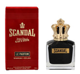 Jean Paul Gaultier Scandal Le Intense bottle front view, long-lasting masculine fragrance for lasting confidence.