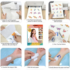 Jecqbor bright colors and clear patterns on transfer paper