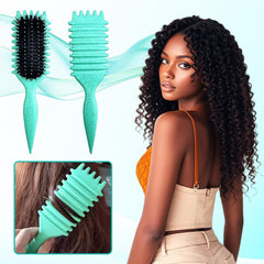 Special teeth design helps even hair distribution for easier styling.