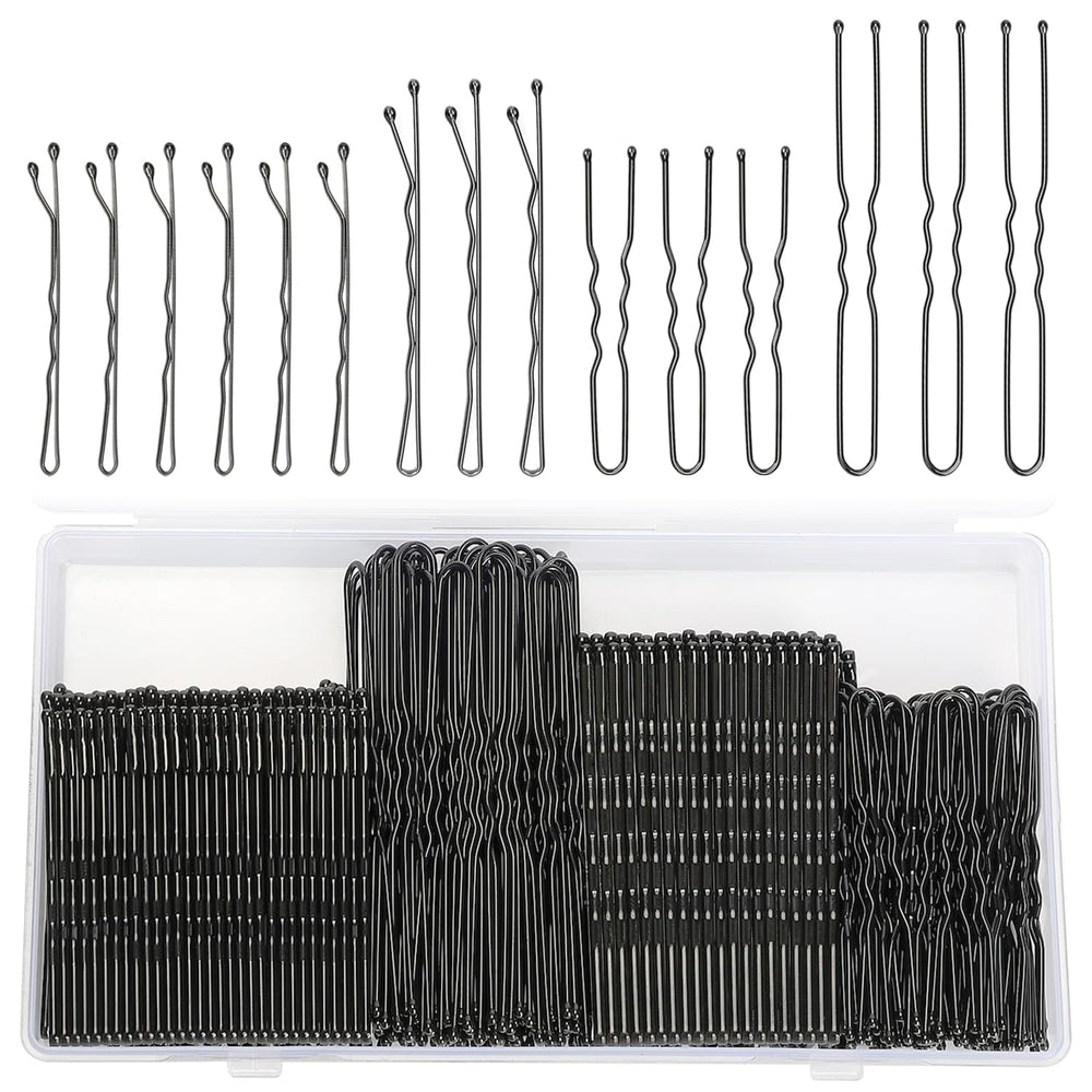 Jelara black wavy 2-inch bobby pins secure stylish updos.