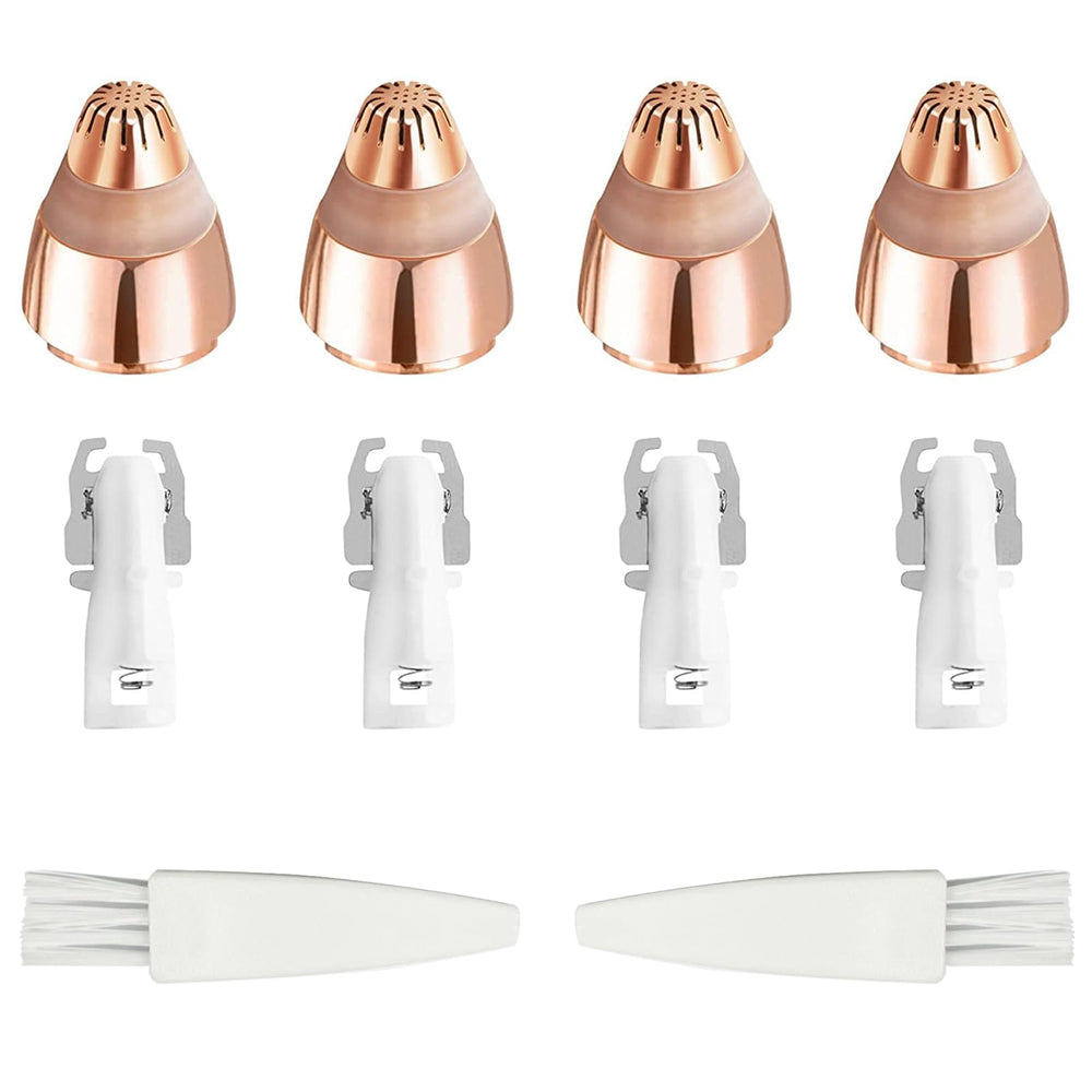 Jeliawjh Flawless replacement heads in rose-gold packaging for precise grooming