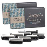 Jeremy's Razors 8-cartridge refills for a close, consistent shave.