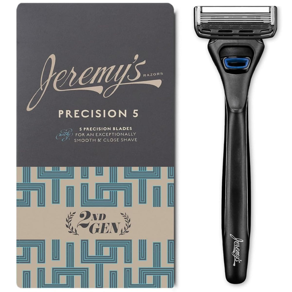 Jeremy's Razors precision five-blade razor for a close head and face shave
