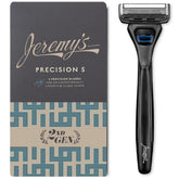 Jeremy's Razors precision five-blade razor for a close head and face shave