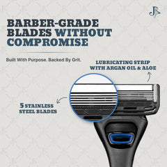 Jeremy's precision trimmer for clean lines and detailing.