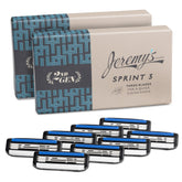 Jeremy's Sprint3 eight-pack razor blade refills for a close shave