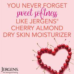 Crema corporal ligera Jergens para manos y cuerpo, textura suave.