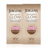 Jergens Natural Glow, crema facial en botella, tono gradual para rostro