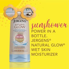 Tono natural en piel media con Jergens Natural Glow.