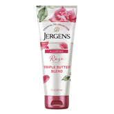 Producto Jergens Rose Body Butter, botella de 7 oz para hidratación profunda.