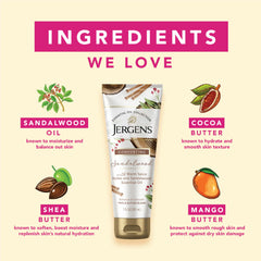 Smooth application of Jergens lotion on skin for comfort