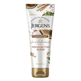 Jergens Sandalwood Body Butter jar showcases rich, hydrating cream